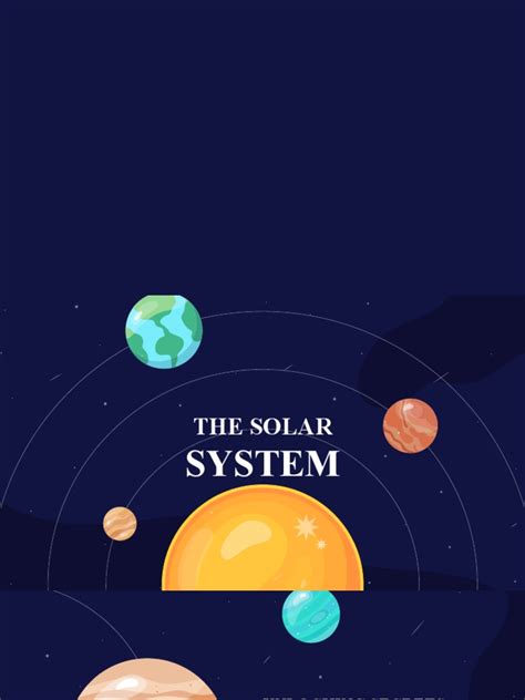 Solar system powerpoint morph animation template black variant