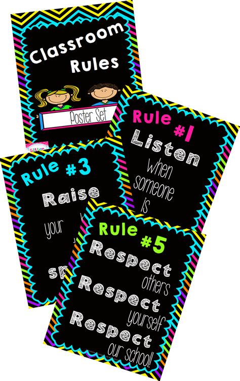 Classroom Rules Bright And Bold Classroom Rules Classroom Rules