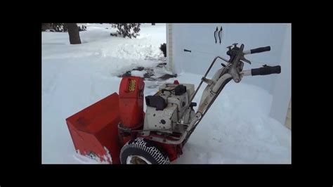 1978 Ariens 824 Snowblower In Action Youtube