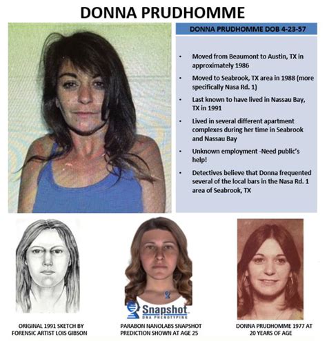 Donna Prudhomme Cold Case 91 2200 The League City Official Website