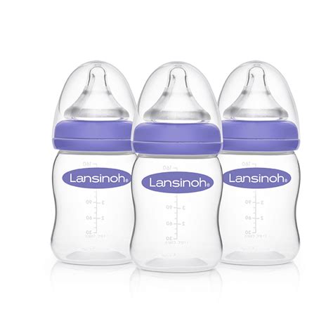 Lansinoh Baby Bottles For Breastfeeding Babies 5 Oz 3 Ct