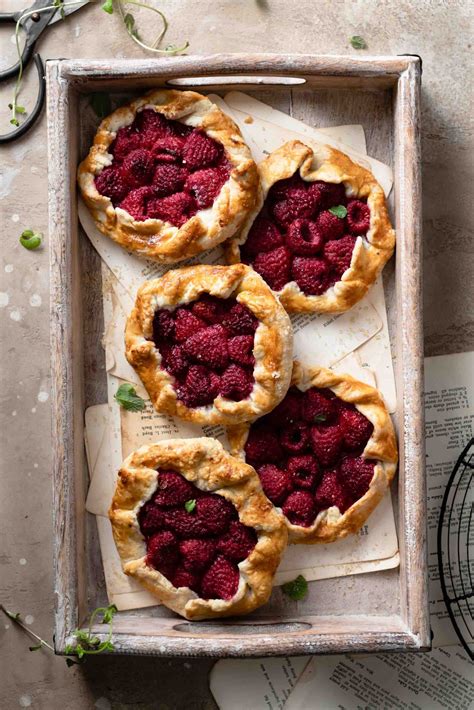 Rustic Raspberry Tarts Two Cups Flour