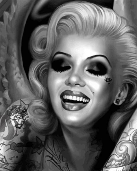 Tattooed Marilyn Monroe Paint By Numbers Modern Paint By Numbers