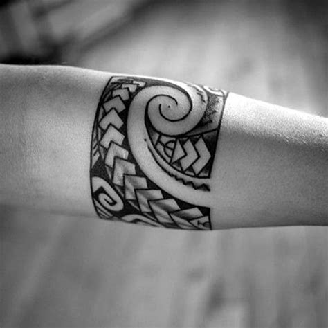 Polynesian Tribal Armband Tattoo