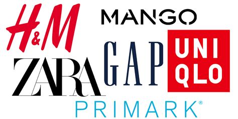 Logo Marques Fast Fashion Zara Uniqlo Primark Gap Mango Handm