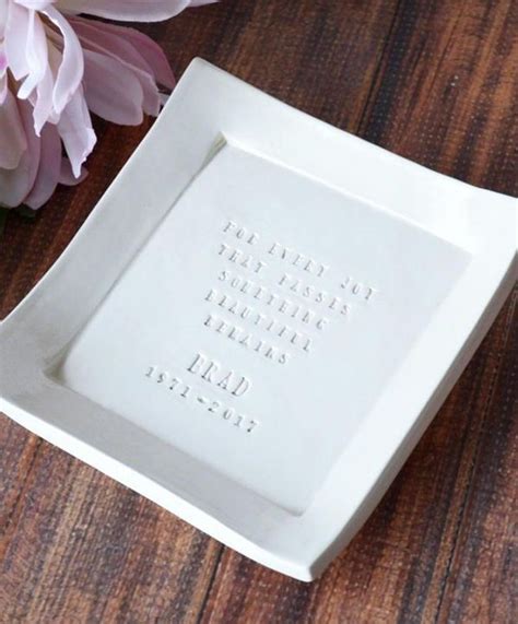 Personalized Sympathy Square Tray For Every Joy That Passes Something