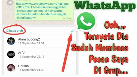 Apakah hal tersebut bisa dilakukan? Cara Melihat Siapa Yang Telah Membaca Chat Kamu Di Grup - YouTube