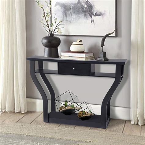 Giantex Console Hall Table For Entryway Small Space Sofa Side Table