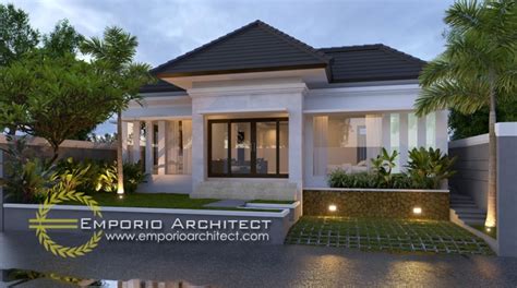 Desain rumah tipe 21 termasuk ke dalam rumah. Desain Rumah 1 Lantai Style Villa Bali Tropis Jasa Arsitek