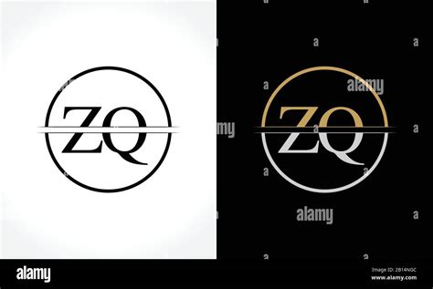 Initial Zq Logo Design Vector Template Creative Letter Zq Business