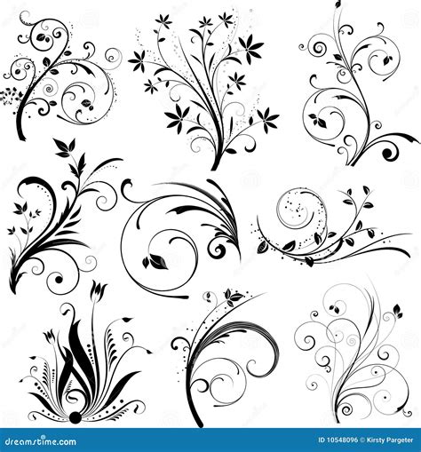 Floral Design Elements Stock Vector Illustration Of Spring 10548096