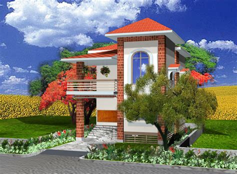 This houses are very suitable to big and middle class family. Shadhin's personal blog: 3D view of Duplex house Design