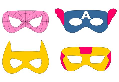 This female super hero cutout is perfect for a theme party as a welcome decoration or to place at any key areas in the room. 10 Best Printable Superhero Mask Cutouts - printablee.com