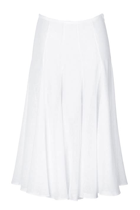 Plus Size Long White Flared Bridal Satin Skirt Elizabeth