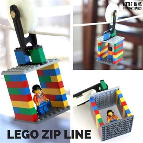 Build A Lego Zip Line Little Bins And Bricks