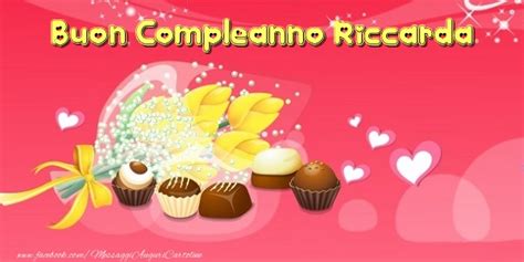 Buon Compleanno Riccarda Cartoline Di Compleanno Con Nome Riccarda