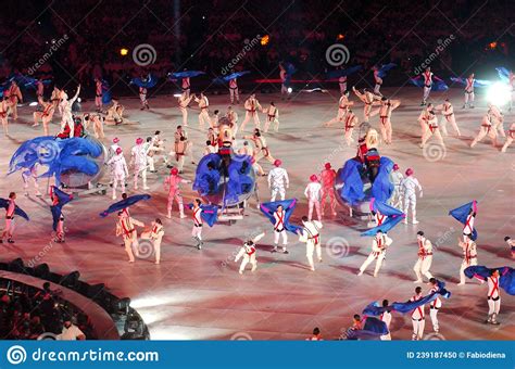 opening ceremony of the winter olympic games of turin 2006 editorial image image of opening