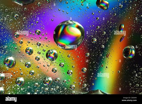 Color Water Drops Stock Photo Alamy
