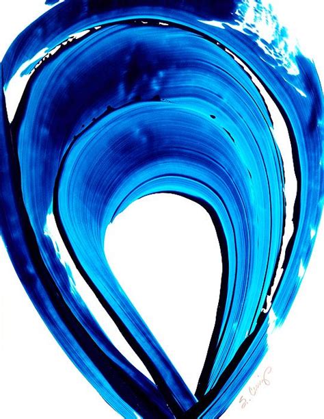 Yessy Abstract Art By Sharon Cummings Gallery Buy Blue Art