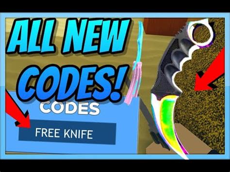Win by getting a kill with the golden knife, race to the golden knife by getting kills/assists. *FREE KNIFE?* NEW ARSENAL CODES! *FEBRUARY 2020* [Roblox ...