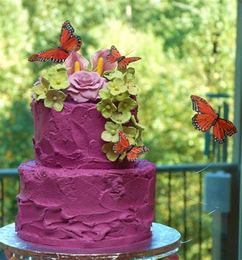 Taras Cupcakes Sangria Butterfly Wedding Cupcake Tower