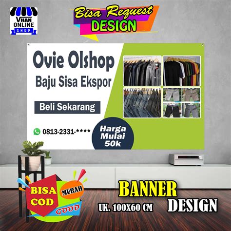 Spanduk Banner Olshop Jualan Pakaian Jualan Baju Keren Murah