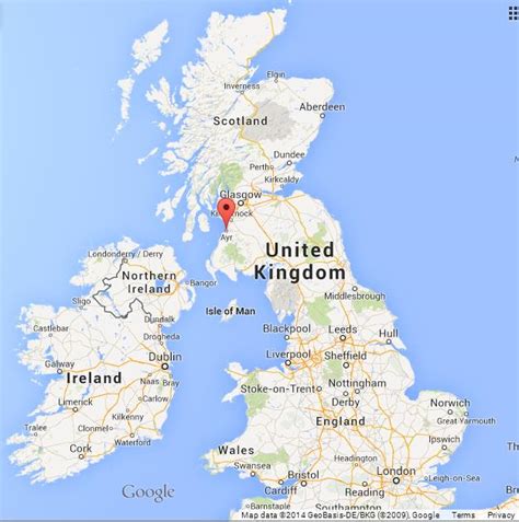 Ayr On Map Of Scotland