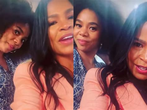 She Lies This Is A Wig Regina Hall And Nia Long Leave Fans In Stitches After Joking About