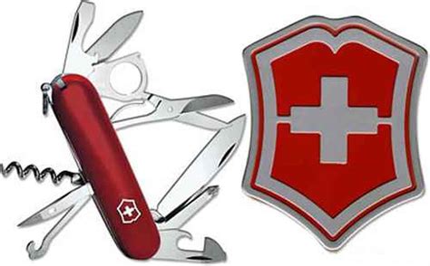 The swiss army knife generally has a main spearpoint blade plus other blades and tools such as screwdrivers, a can opener, a saw blade, a pair of s. swiss army knife logo 10 free Cliparts | Download images ...
