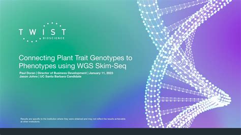 Connecting Plant Trait Genotypes To Phenotypes Using WGS Skim Seq YouTube