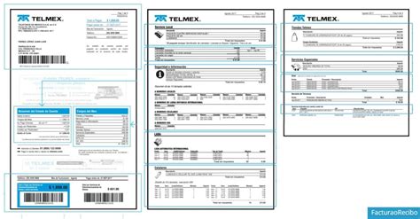 Recibo De Telmex Para Editar En Word Actualizado Ener