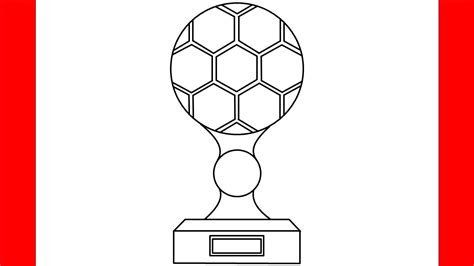 How To Draw Soccer Gold Trophy Step By Step Drawing Youtube