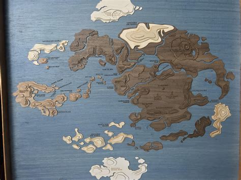 My Friend Made Me A Laser Cut Wooden Map Of The Avatar World R