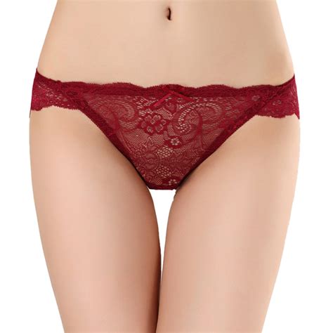 Women Lace Hollow Low Rise Panties See Through Panty For Ladies Brief