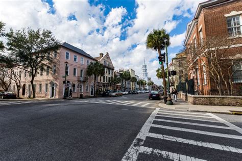 Historic Downtown In Charleston South Carolina On A Sunny Day