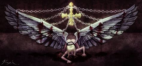 Wing Of Fallen Angel By Ray Kbys On Deviantart Gory Horrific Fallen