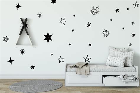 Star Wall Stickers Beautiful Nursery Ideas 40 Colours