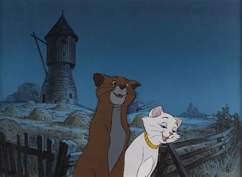 O Malley And Duchess Production Cels And Master Background From