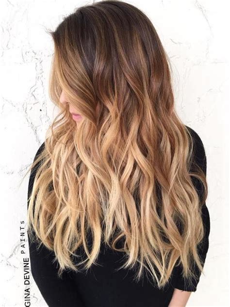 Long Brown To Blonde Ombre Trendy Hair Color Cool Hair Color Hair