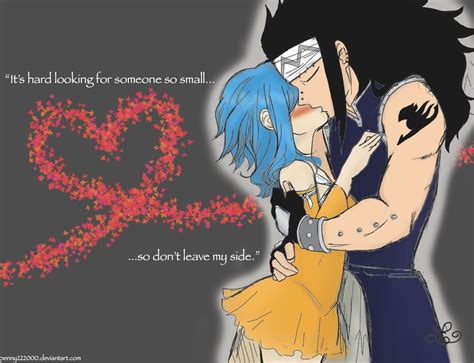 gajeel x levy kiss by penny222000 on deviantart