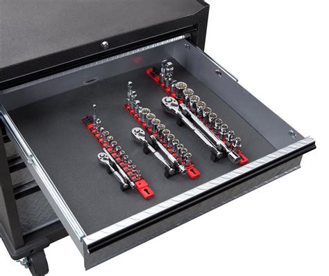 Tekton 1882 38 Inch Drive Socket Holder And Organizer With 14 Clips