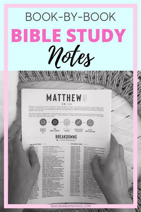 Free Printable Bible Breakdown Sheets
