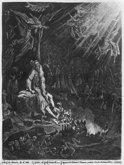 The Wandering Jew And The Last Judgement Engraved By Felix Jean