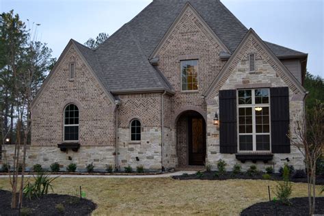 Country French Blend Stone Brick Exterior House Brick And Stone Exterior Stone
