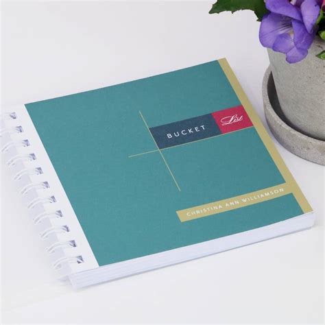 Personalised Bucket List Notebook By Designed