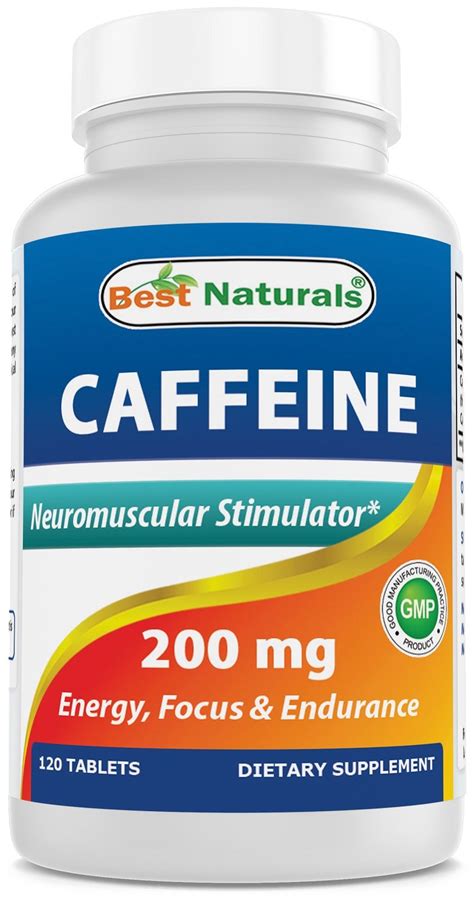 Best Naturals Caffeine 200 Mg 120 Tablets Fresh Health Nutritions