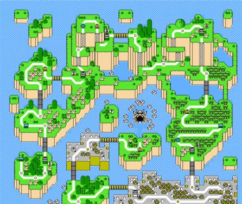 Supper Mario Broth Nes Version Of The Super Mario World Map From An