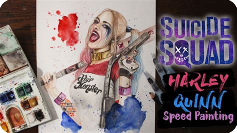 Harley Quinn Suicide Squad Speed Drawing Youtube