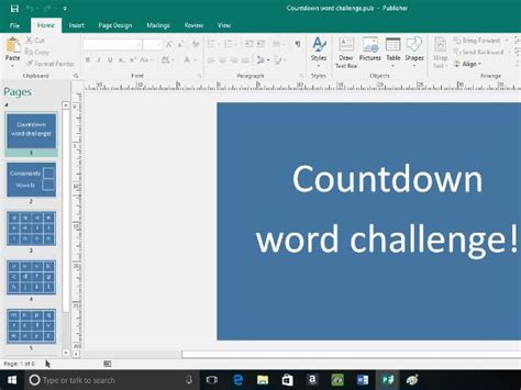 Countdown Style Word Challenge For Spelling Or Word Level Starter