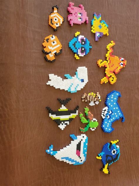 Finding Nemo And Finding Dory Perler Bead Disney Easy Perler Beads